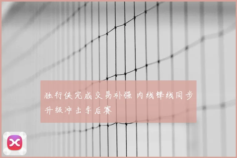 独行侠完成交易补强 内线锋线同步升级冲击季后赛